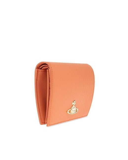 Vivienne Westwood Orange Wallet With Logo