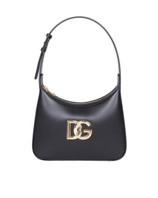 Dolce & Gabbana Blue Leather Shoulder Bag