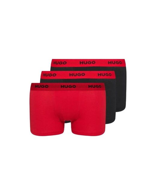 HUGO Red 3 Pack Logo Waistband Boxers for men