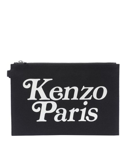 KENZO Black Utility Pochette for men