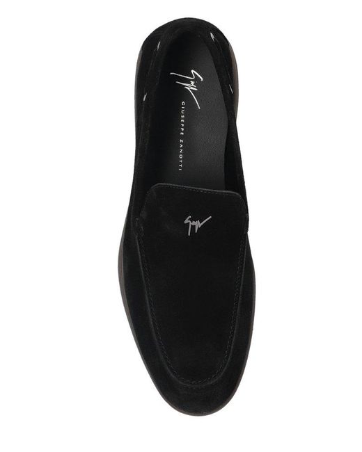 Giuseppe Zanotti Black The Maui Moccasins for men