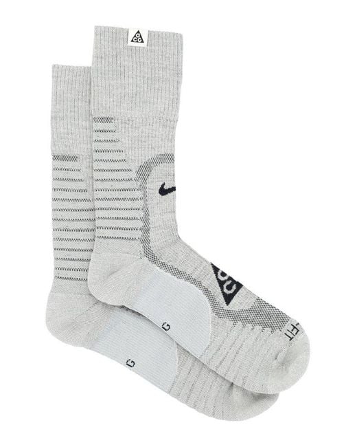 Nike White Acg Outdoor Cushioned Crew Socks for men