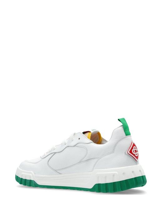 Casablancabrand White The Court Lace-up Sneakers for men