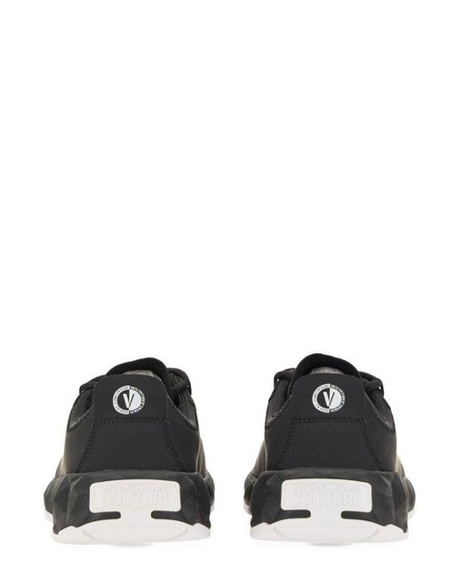 Versace Black Logo-print Low-top Sneakers for men