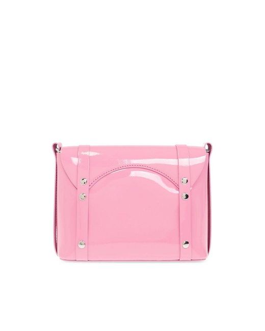 Vivienne Westwood Pink Patent 'kim' Shoulder Bag,
