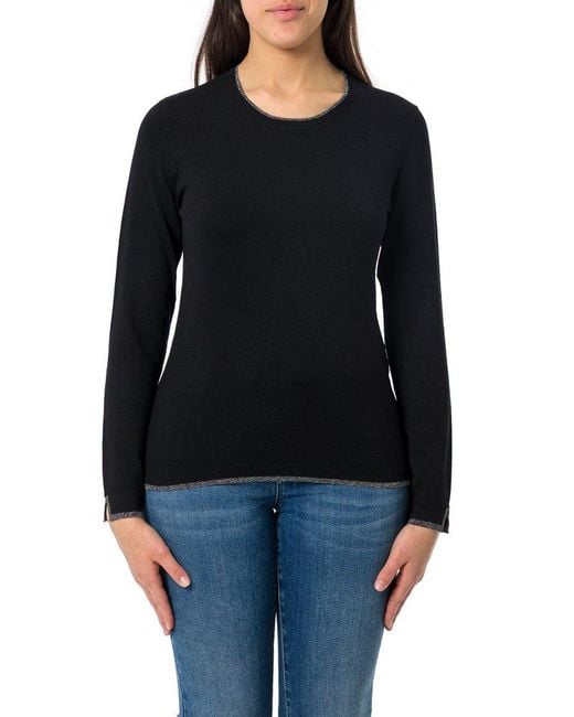 Liu Jo Black Better Long-Sleeved Knitted Top