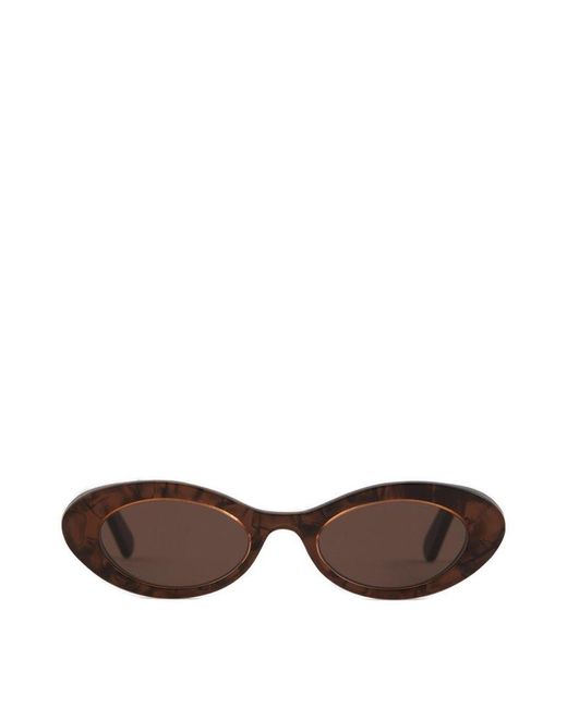 Zimmermann Brown Oval Frame Sunglasses