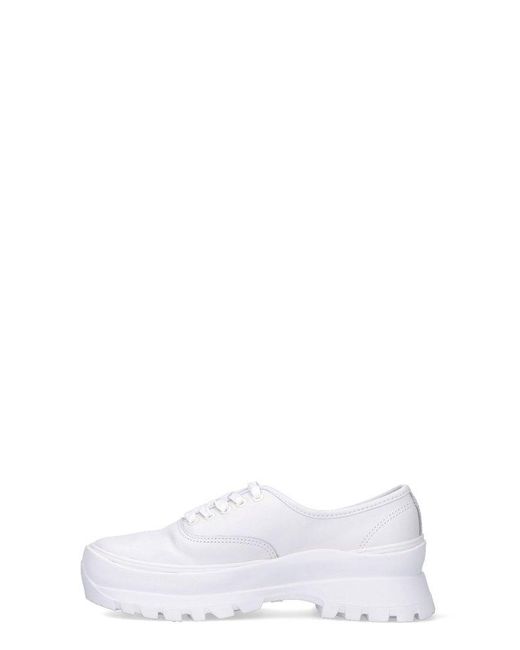 chunky white vans