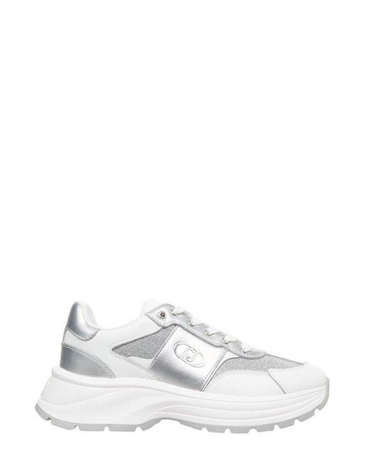 Liu Jo White Lurex Sneakers
