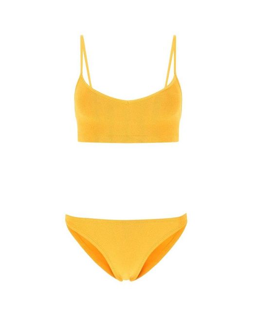 Hunza G Synthetic Virginia Nile Bikini Set in Yellow | Lyst Canada