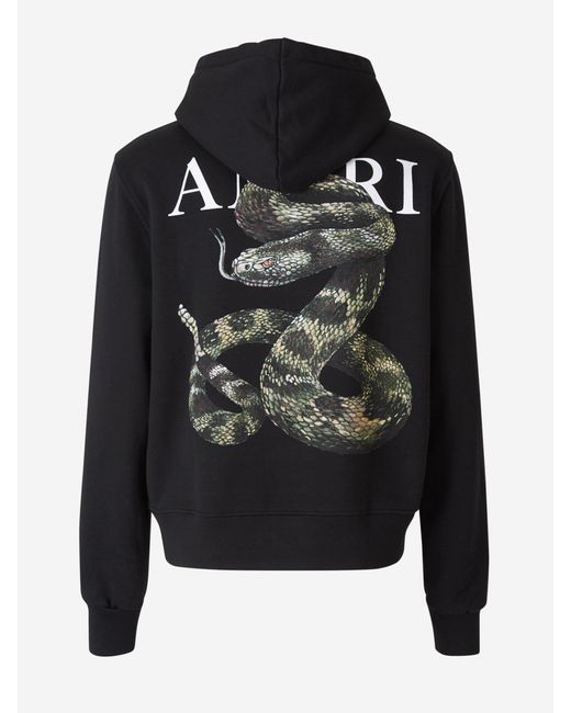 【希少】AMIRI Snake フーディー パーカー ロゴ 長袖 ブラック Amiri Logo Snake Cotton Hoodie | Saks Fifth Avenue