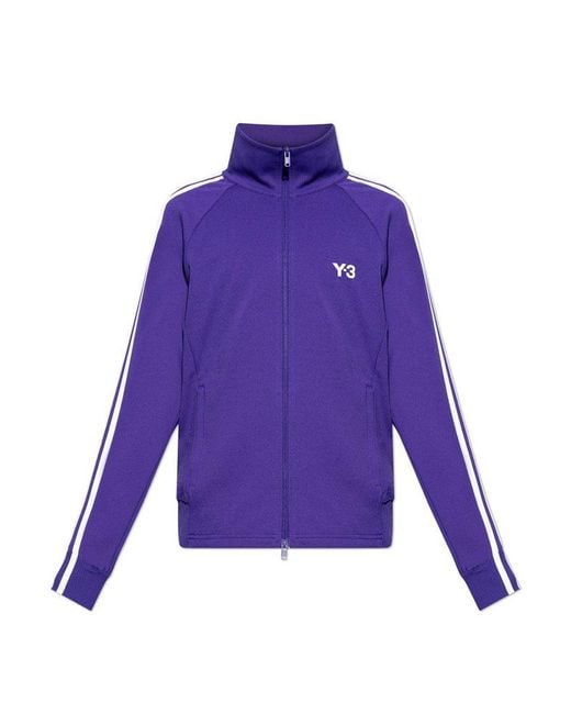 Y-3 Purple 3-Stripes Track Jacket for men