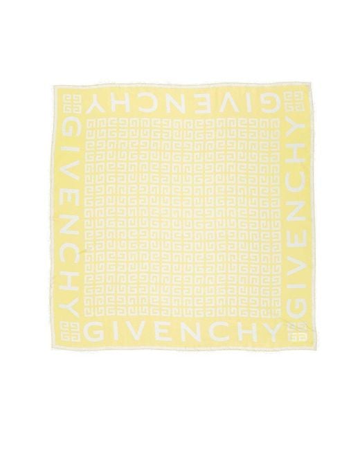 Givenchy Yellow 4g Motif Square Twill