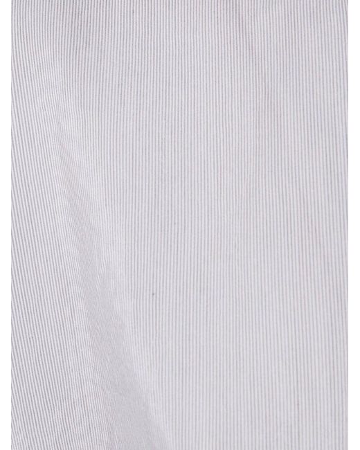 A PUNTO B Blue Button-Up Tunic Top