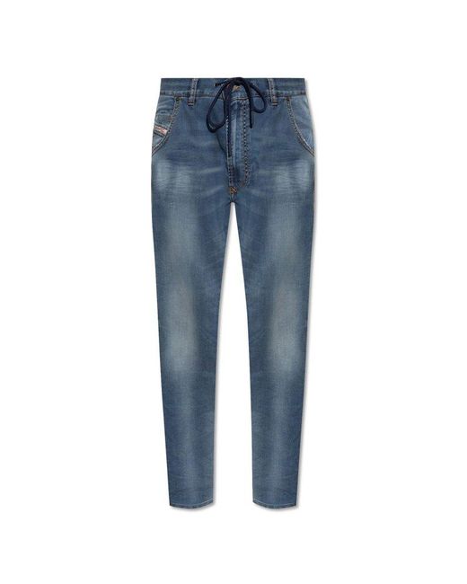 DIESEL Blue ‘Krooley-E-Ne’ Jeans for men