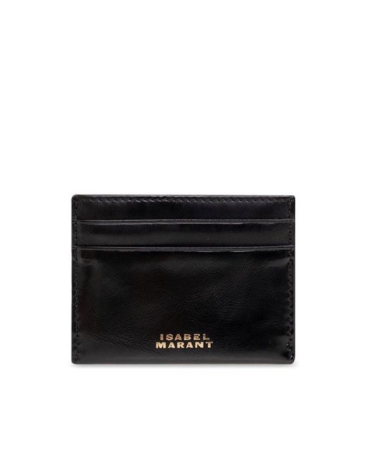 Isabel Marant Black 'chiba' Leather Card Case,