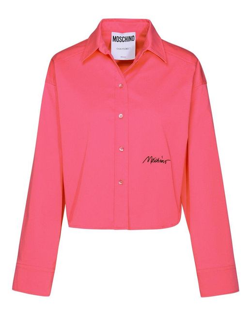 Moschino Pink Fuchsia Cotton Shirt