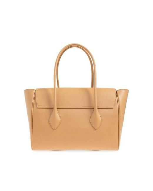 Ferragamo White 'classic' Shopper Bag,