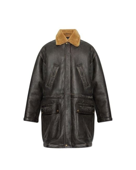 Balenciaga shearling jacket men hotsell