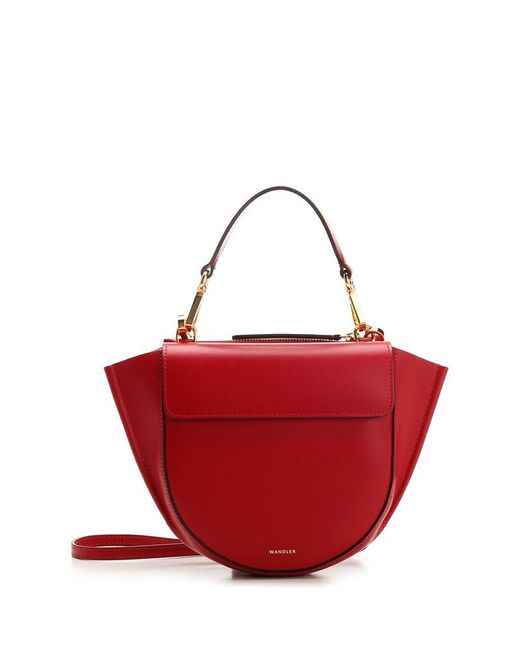 Womens Bags Shoulder bags Wandler Mini Hortensia Leather Bag in Red 