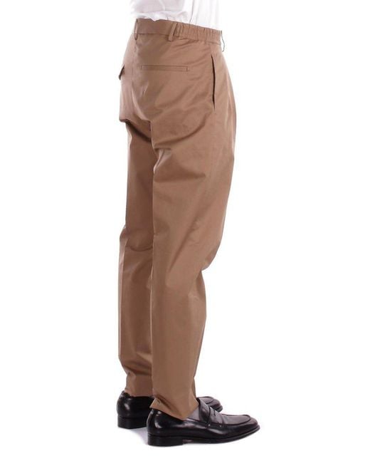 Tagliatore Natural Trousers Camel for men