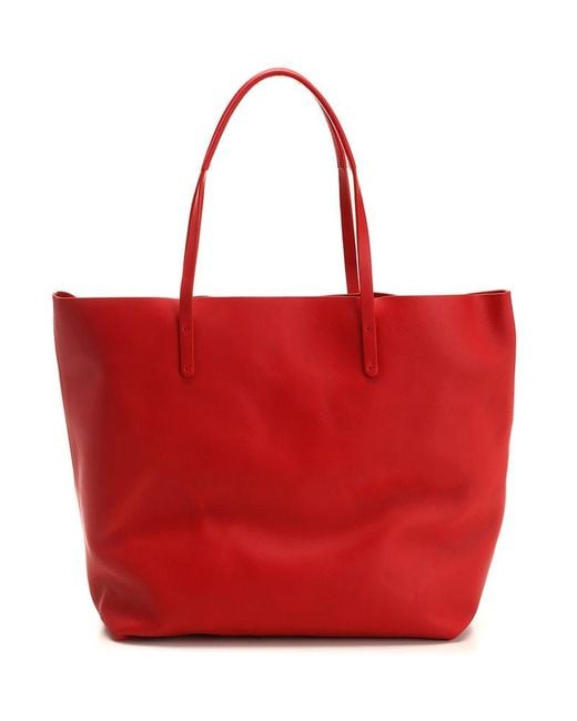 Vivienne Westwood Red Logo Printed Tote Bag