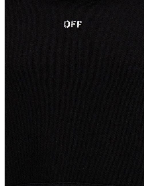 Off-White c/o Virgil Abloh Black Off Stamp Sweatshirt for men