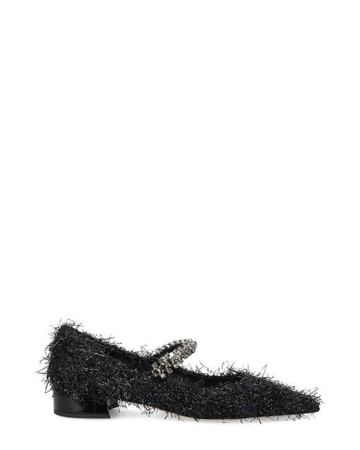 Jimmy Choo Black Bing Pump Flats