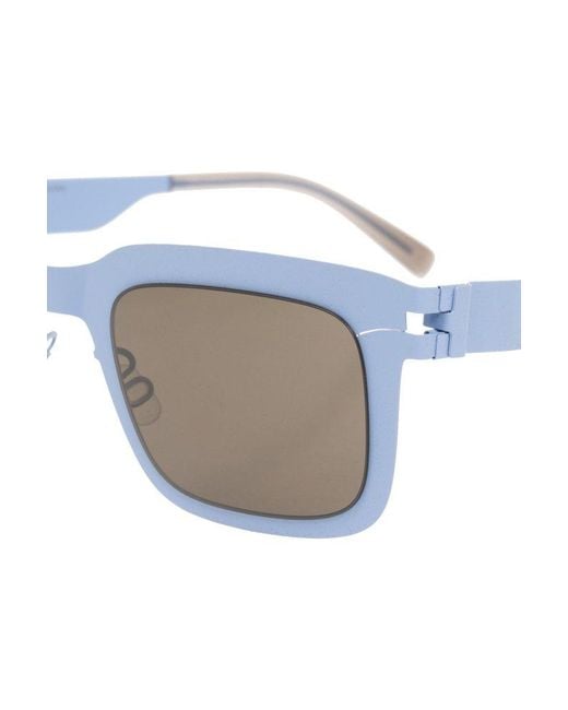 Mykita Blue Norfolk Square-frame Sunglasses