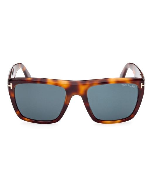 Tom Ford Black Alberto Square Frame Sunglasses for men