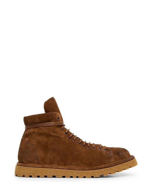 Marsèll Brown Pallottola Lace Up Ankle Boots for men