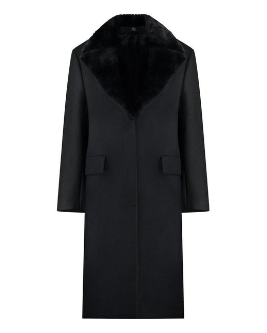 Totême  Black Wool Long Coat