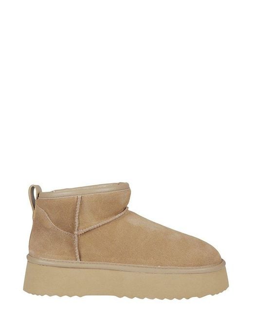 Hoor Brown Vega Platform Ankle Boots