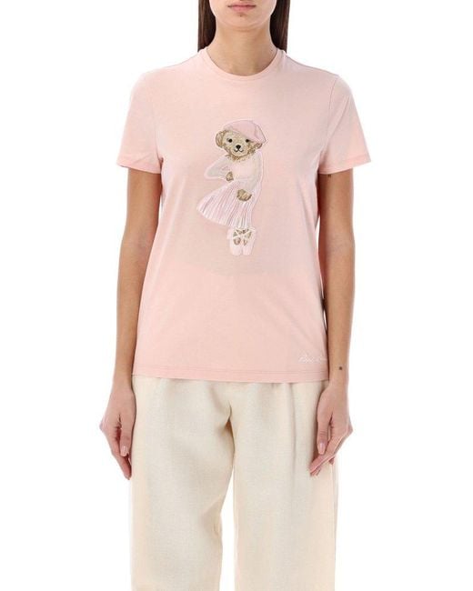 Ralph Lauren Pink Ballet Polo Bear T-shirt