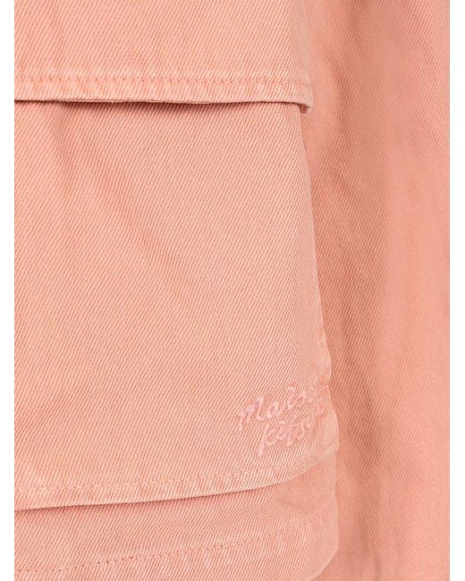 Maison Kitsuné Pink Cropped Workwear Jacket