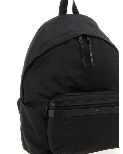 Saint Laurent Black 'City' Backpack for men