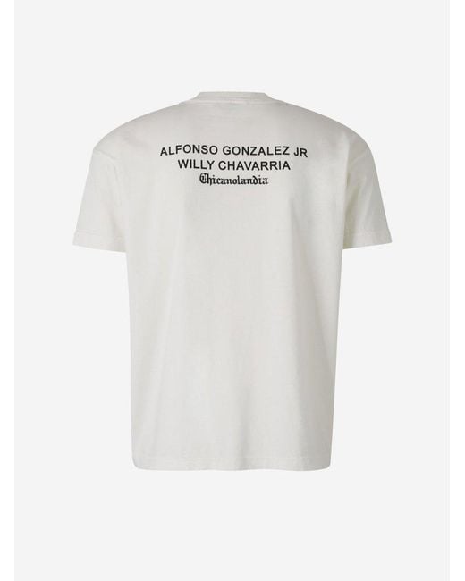 Willy Chavarria White Freshcutseasy Graphic Tee for men