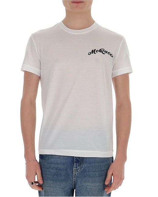 white alexander mcqueen t shirt