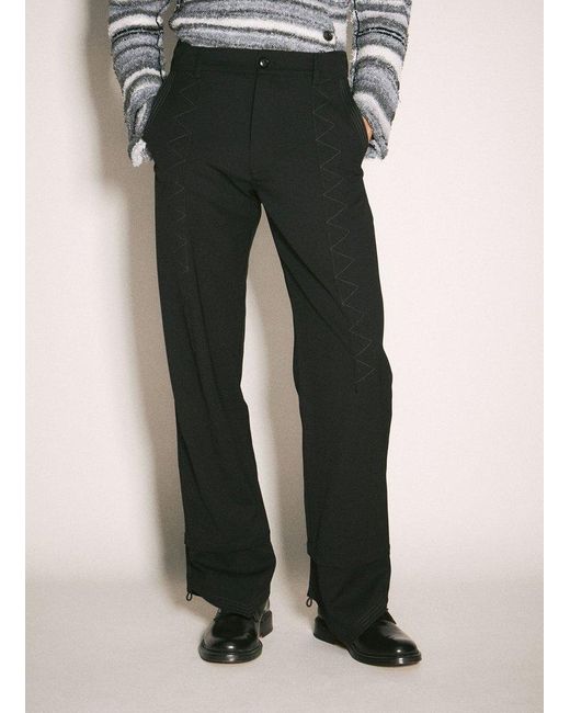 Kiko Kostadinov Black Jacklight Trousers for men