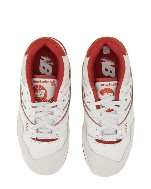 New Balance White 550 "Astro Dust" Lace-Up Sneakers for men