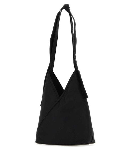 MM6 by Maison Martin Margiela Black Knot Detailed Tote Bag