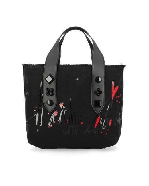 Christian Louboutin Black Frangibus Small Tote Bag