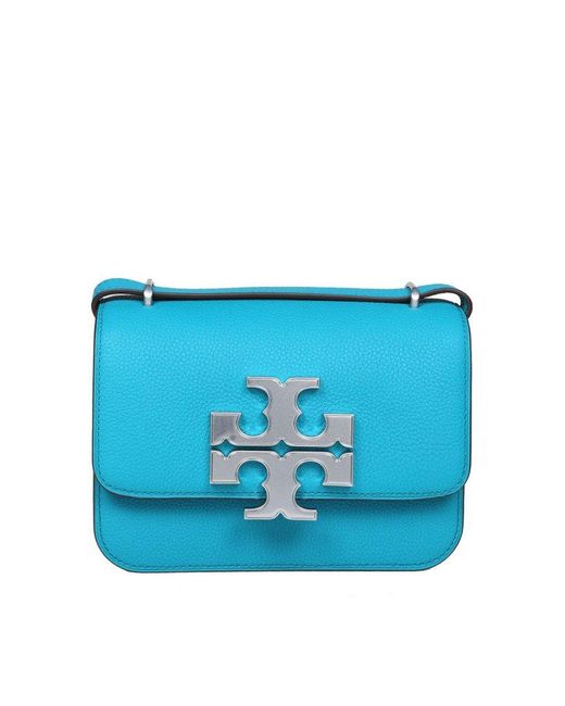 Tory Burch Blue Small Eleanor Shoulder Bag In Leather