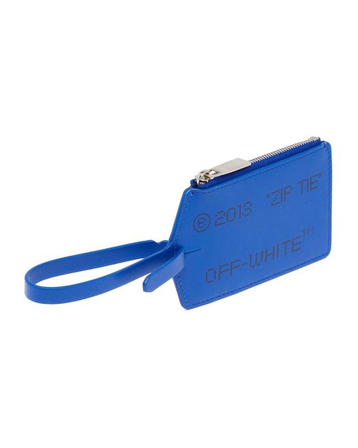 Off white blue zip tie Clearance
