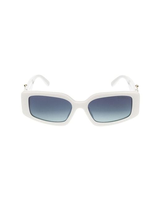 Tiffany & Co Blue Rectangle Frame Sunglasses