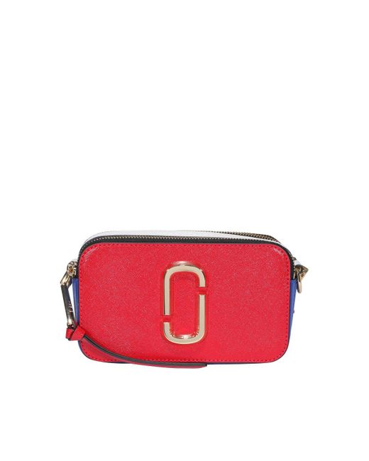 Marc Jacobs Leather The Snapshot Usa Flag Camera Bag in Red - Lyst