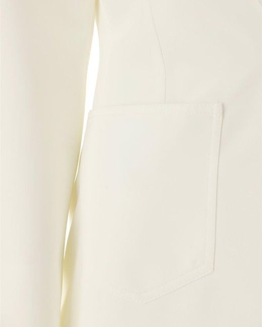 Moschino White Jeans Single-breasted Tailored Blazer