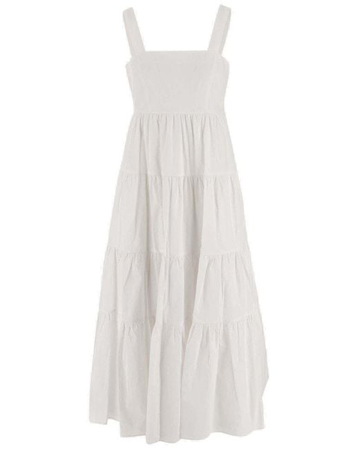 Michael Kors White Stretch Cotton Dress