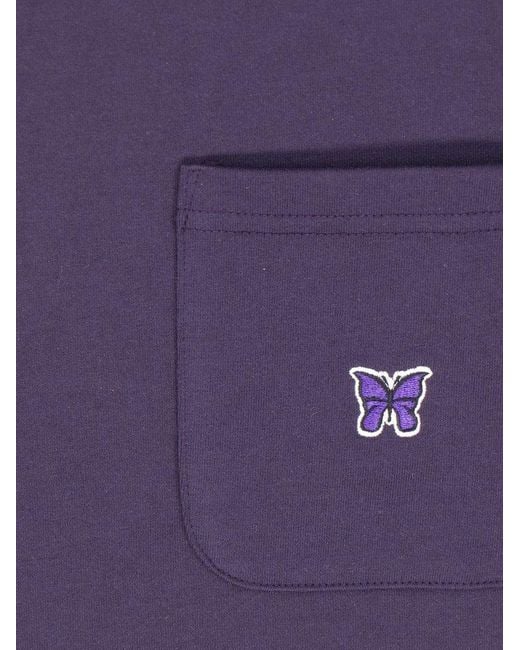 Needles Purple T-Shirts And Polos for men