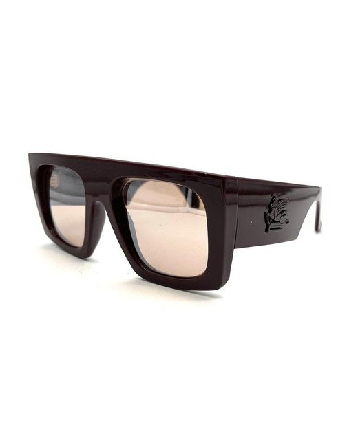 Etro Multicolor Square Frame Sunglasses